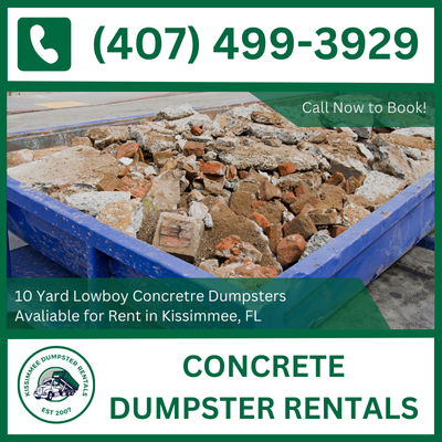 Concrete Dumpster Rental